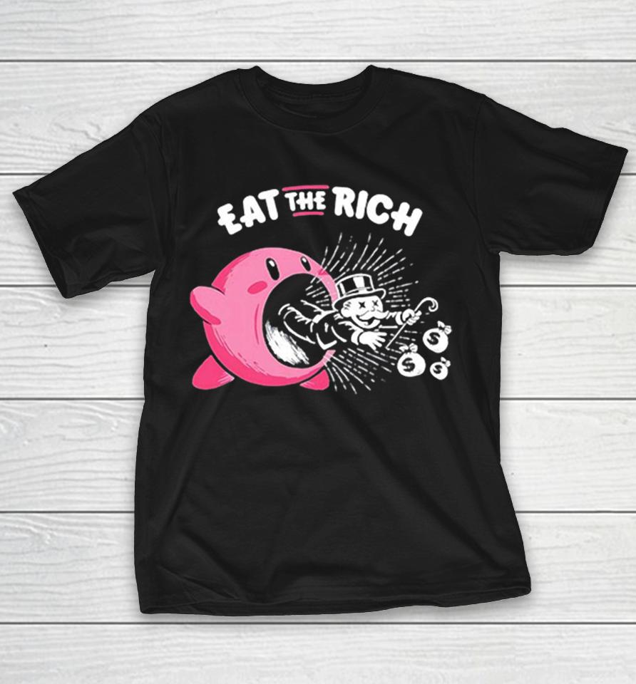 Kirby Eat The Rich Monopoly Man Political Humor Gaming Shirts 1 Kirby Eat The Rich Monopoly Man Political Humor Gaming Shirts