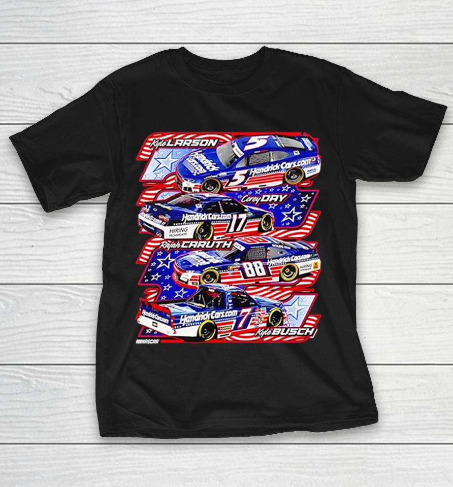 Kyle Larson Corey Day Rajah Caruth Kyle Busch Hendrick Cars.com Nascar 5 17 88 7 Shirts 1 Kyle Larson Corey Day Rajah Caruth Kyle Busch Hendrick Cars.com Nascar 5 17 88 7 Shirts