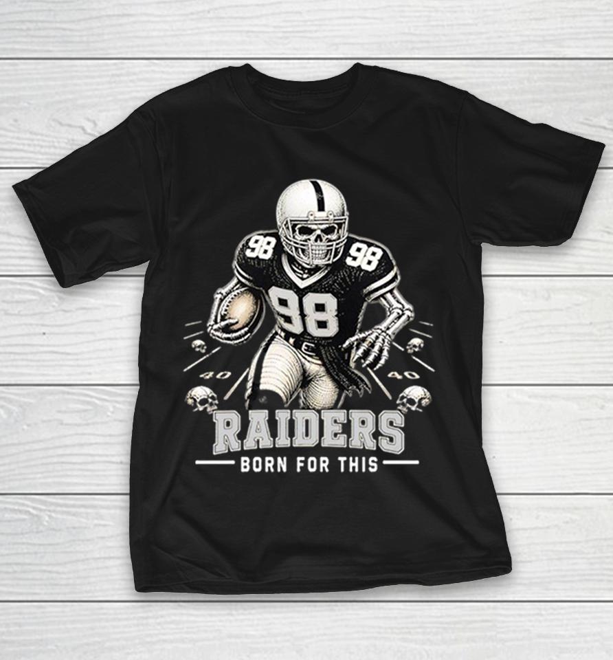 Las Vegas Raiders No 98 Born For This Skeleton Football Shirts 1 Las Vegas Raiders No 98 Born For This Skeleton Football Shirts