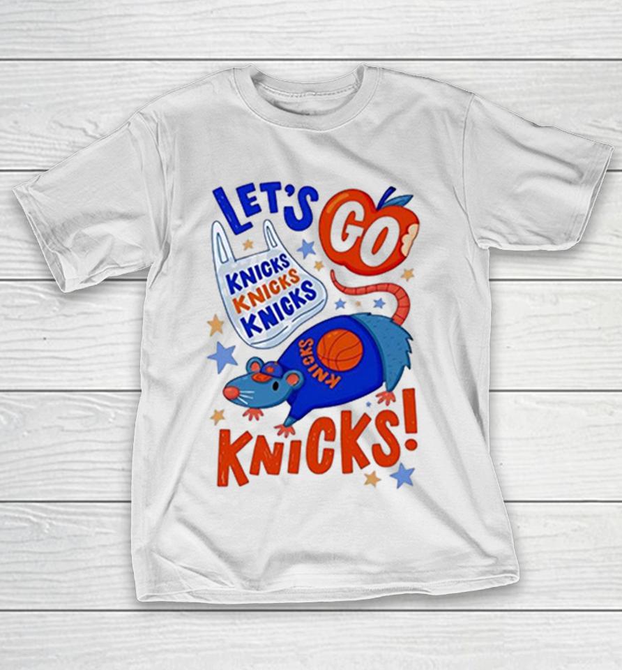 Let’s Go New York Knicks Cute Possum Rat Graphic Shirts 1 Let’s Go New York Knicks Cute Possum Rat Graphic Shirts
