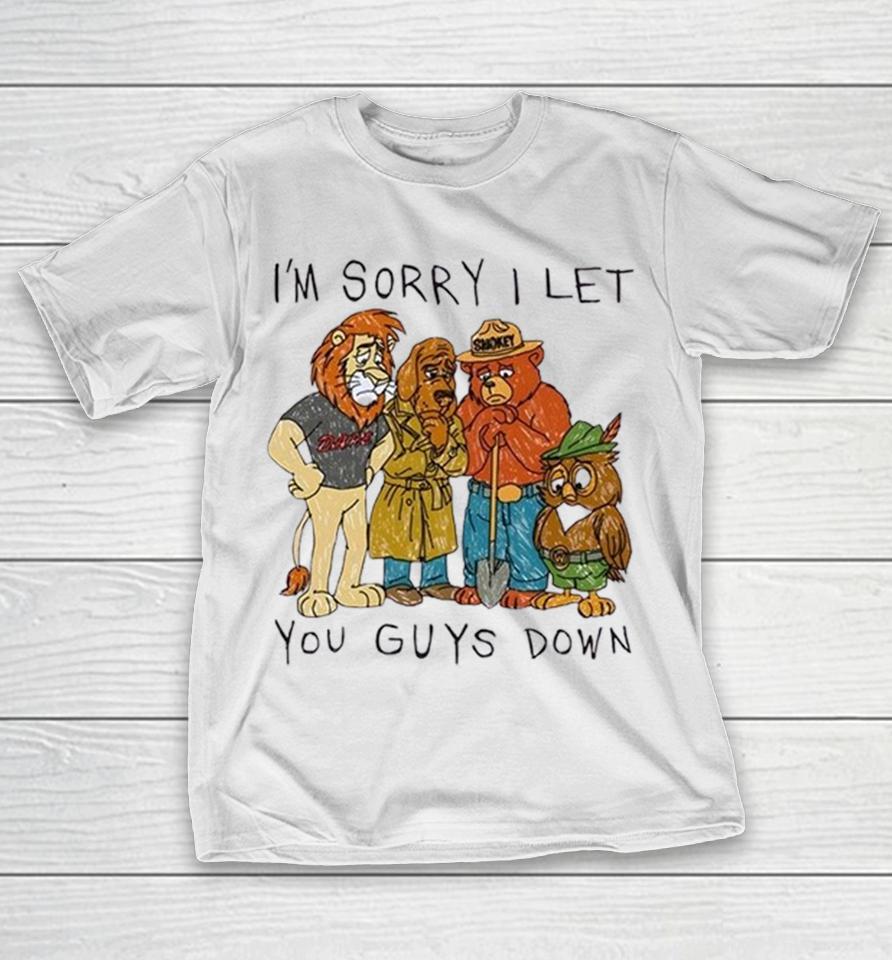 Lion Dare X Mcgruff The Crime Dog X Smokey Bear X Woodsy Owl I’m Sorry I Let You Guys Down Shirts 1 Lion Dare X Mcgruff The Crime Dog X Smokey Bear X Woodsy Owl I’m Sorry I Let You Guys Down Shirts