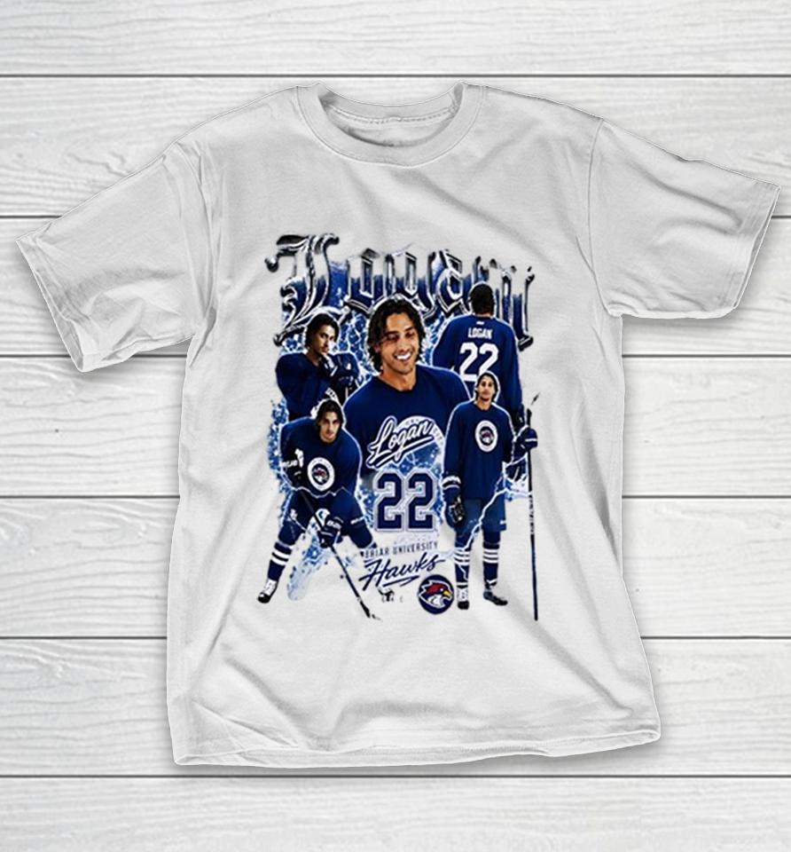Logan Mitchell Briar University Hawks Logan 22 Hockey Graphic Shirts 1 Logan Mitchell Briar University Hawks Logan 22 Hockey Graphic Shirts