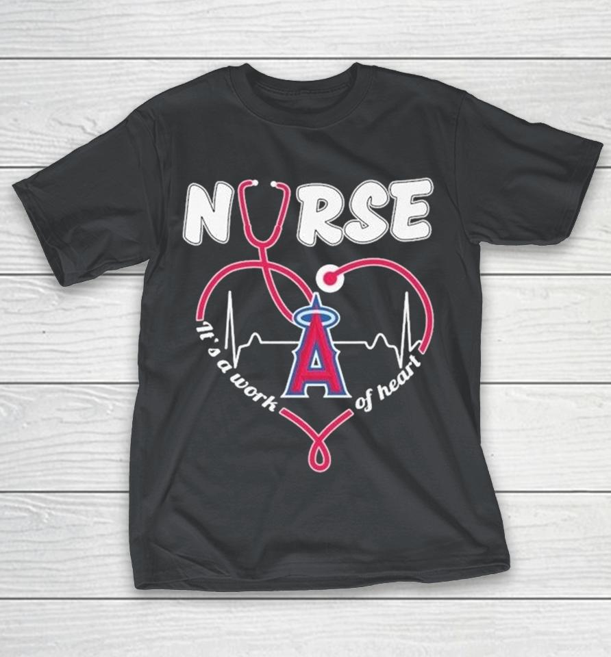 Los Angeles Angels Nurse It’s A Work Of Heart Stethoscope Shirts 1 Los Angeles Angels Nurse It’s A Work Of Heart Stethoscope Shirts