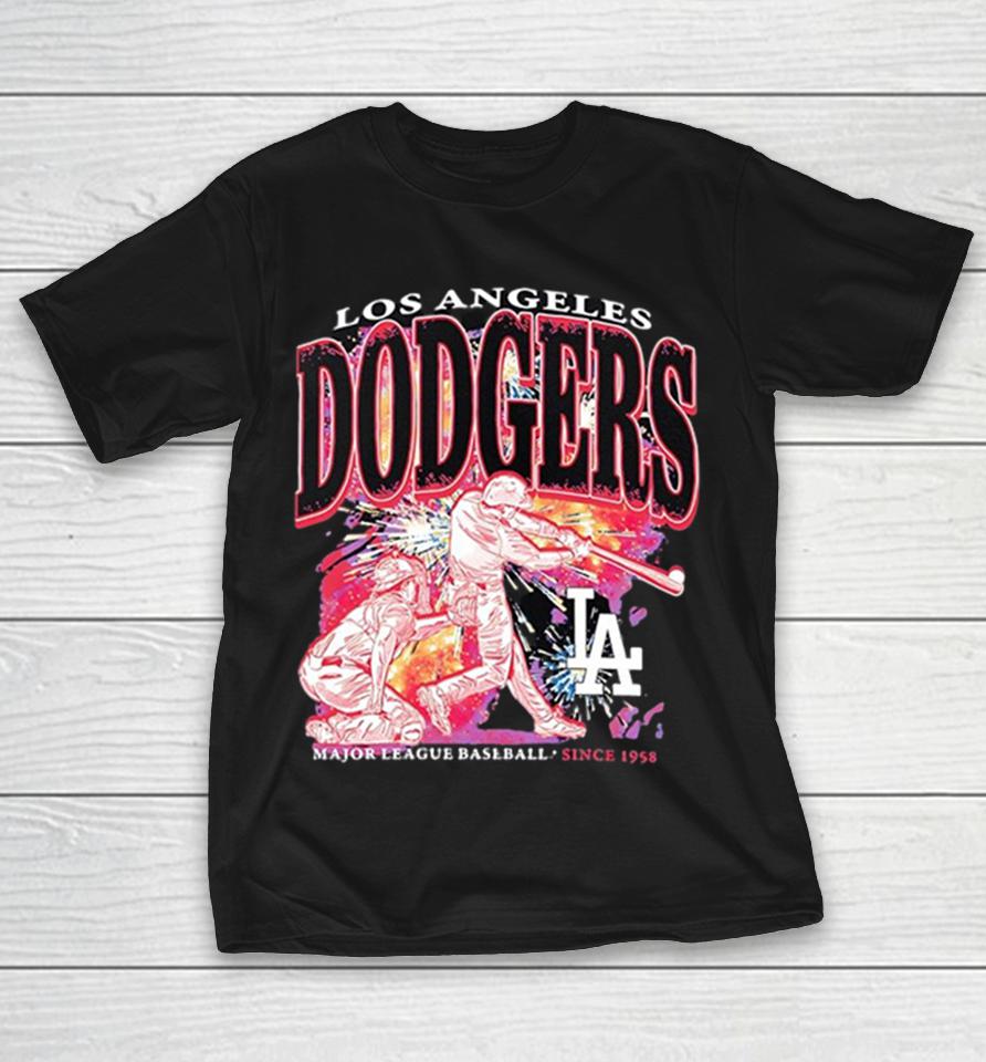 Los Angeles Dodgers Swinging Batter Major League Baseball Since 1958 Shirts 1 Los Angeles Dodgers Swinging Batter Major League Baseball Since 1958 Shirts