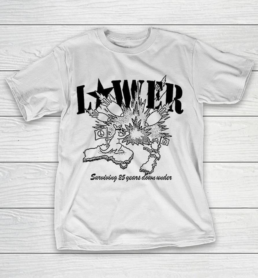 Lower Surviving 25 Years Down Under Shirts 1 Lower Surviving 25 Years Down Under Shirts