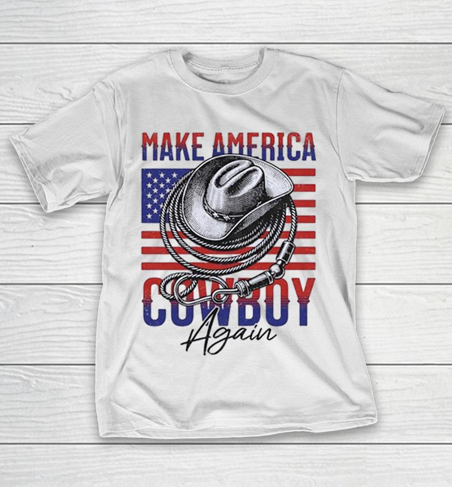 Make America Cowboy Again United States American Flag Hat Laria Shirts 1 Make America Cowboy Again United States American Flag Hat Laria Shirts