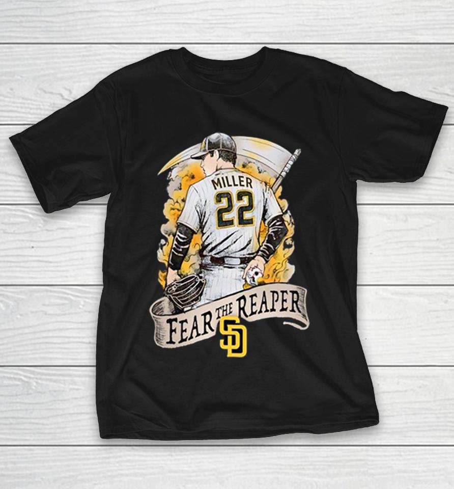 Mason Miller San Diego Padres 22 Fear The Reaper Shirts 1 Mason Miller San Diego Padres 22 Fear The Reaper Shirts