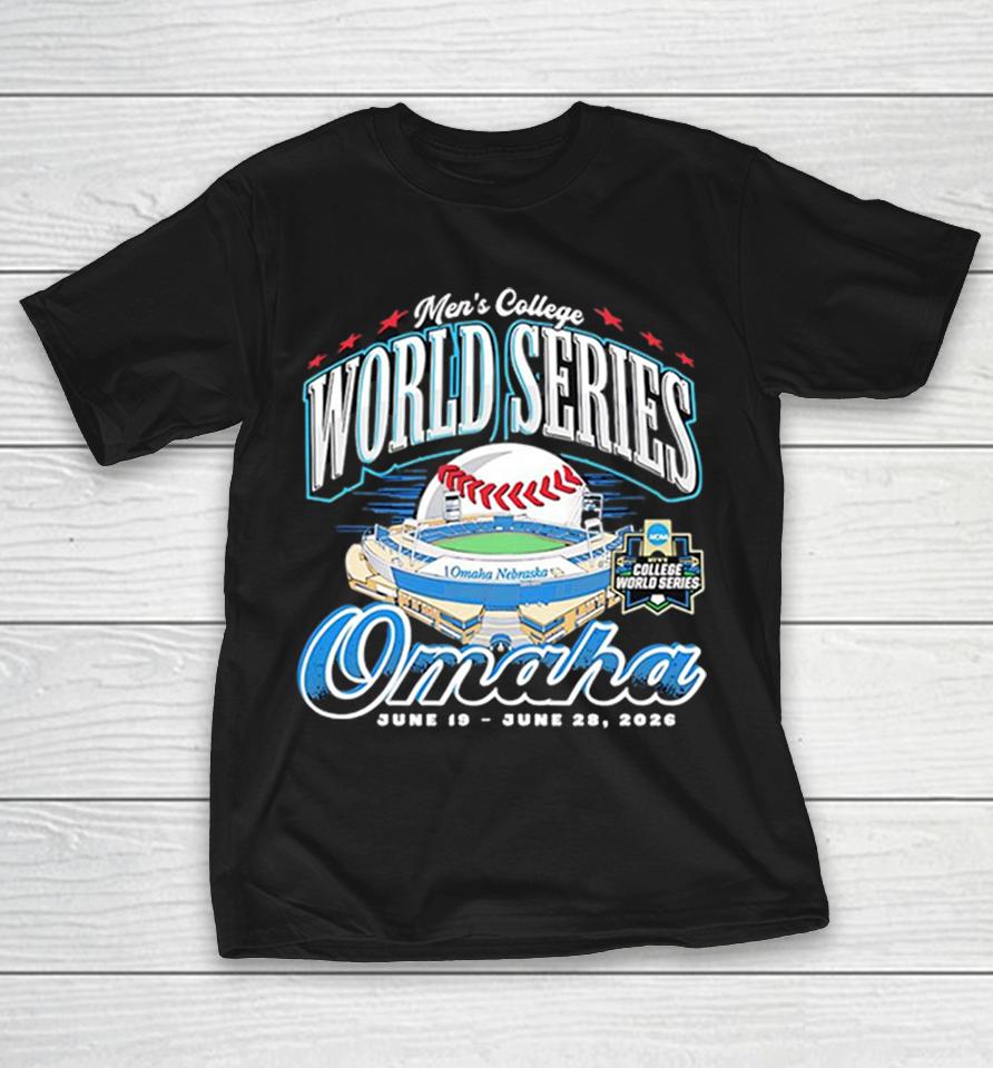 Men’s College World Series Omaha June 19 To June 28 2026 Ncaa Baseball Tournament Shirts 1 Men’s College World Series Omaha June 19 To June 28 2026 Ncaa Baseball Tournament Shirts