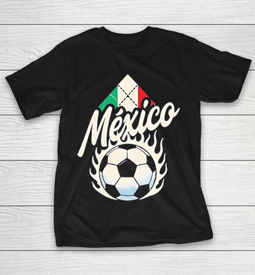 Mexico Soccer Flaming Ball Flag Diamond Vintage Dark Shirts 1 Mexico Soccer Flaming Ball Flag Diamond Vintage Dark Shirts