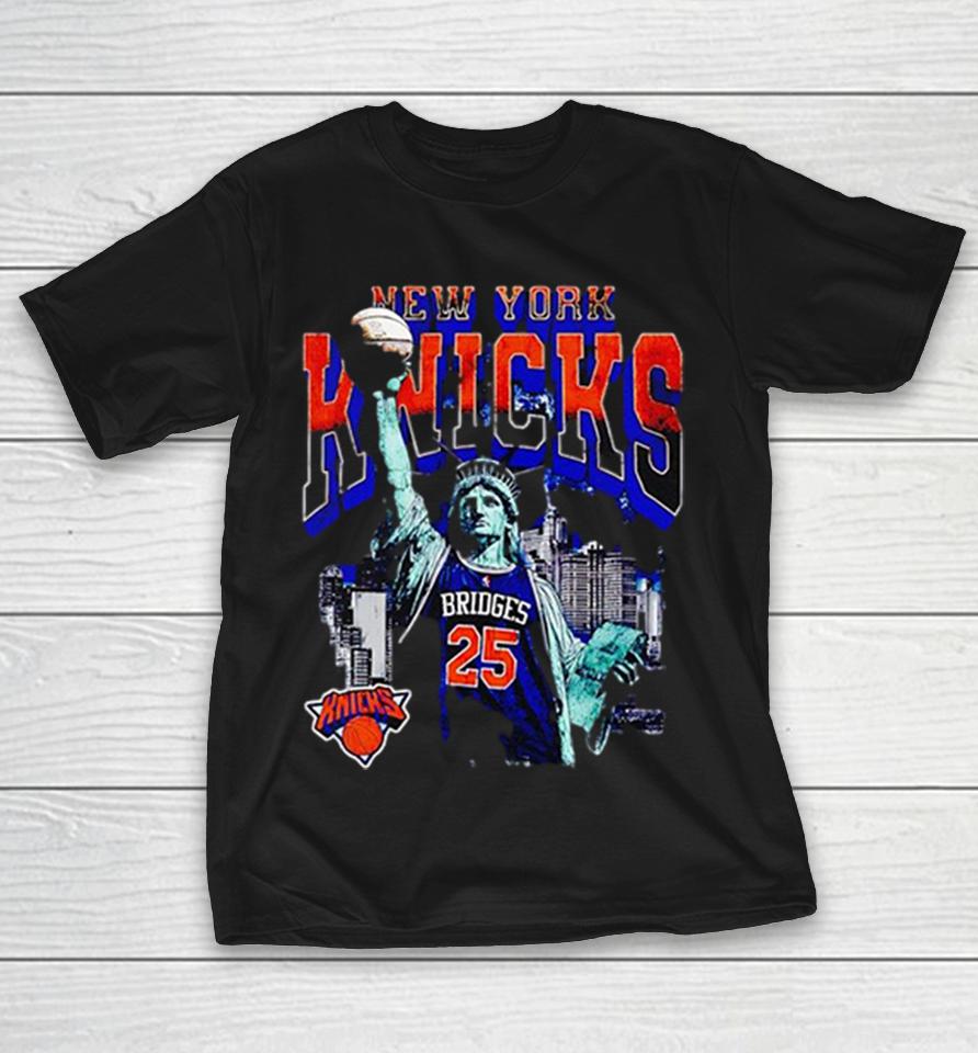 Mikal Bridges 25 New York Knicks Statue Of Liberty Skyline Basketball Shirts 1 Mikal Bridges 25 New York Knicks Statue Of Liberty Skyline Basketball Shirts