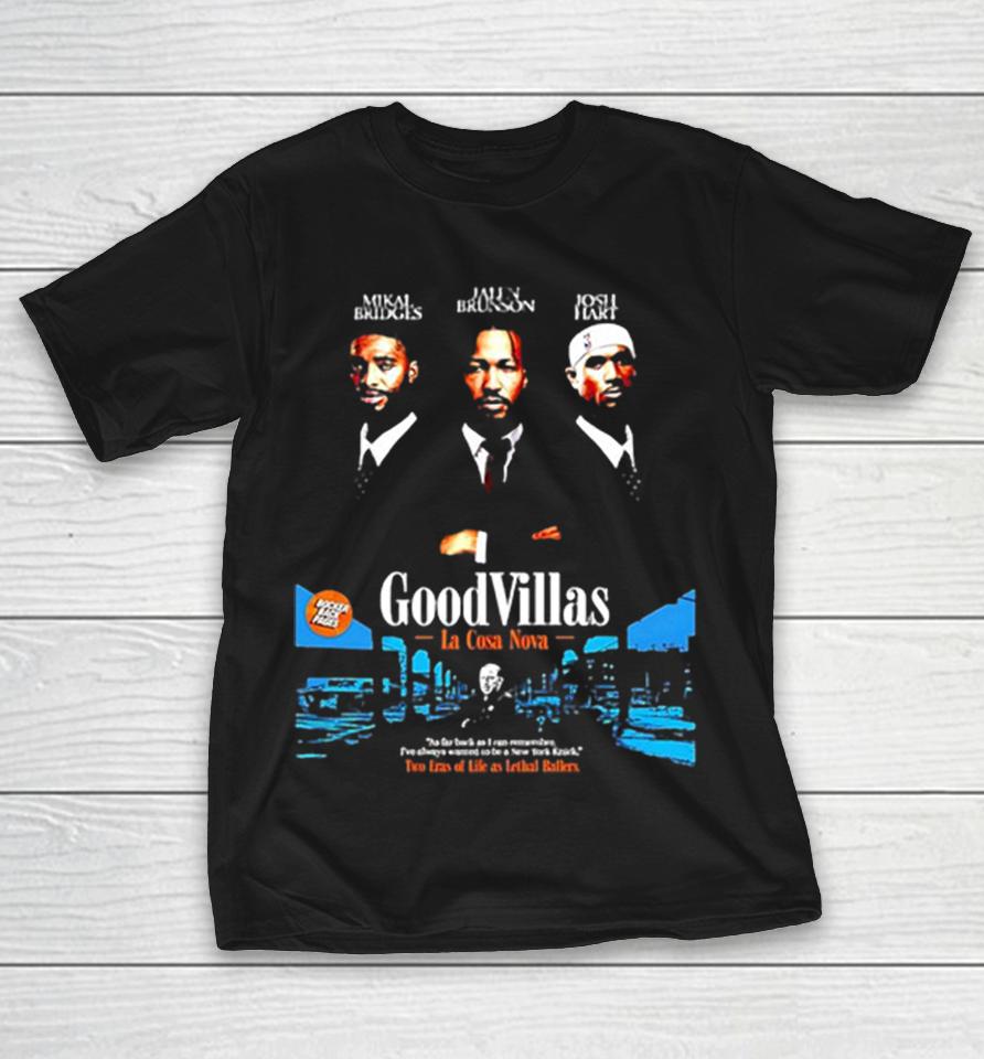 Mikal Bridges Jalen Brunson Josh Hart New York Knicks Goodvillas La Cosa Nova Shirts 1 Mikal Bridges Jalen Brunson Josh Hart New York Knicks Goodvillas La Cosa Nova Shirts