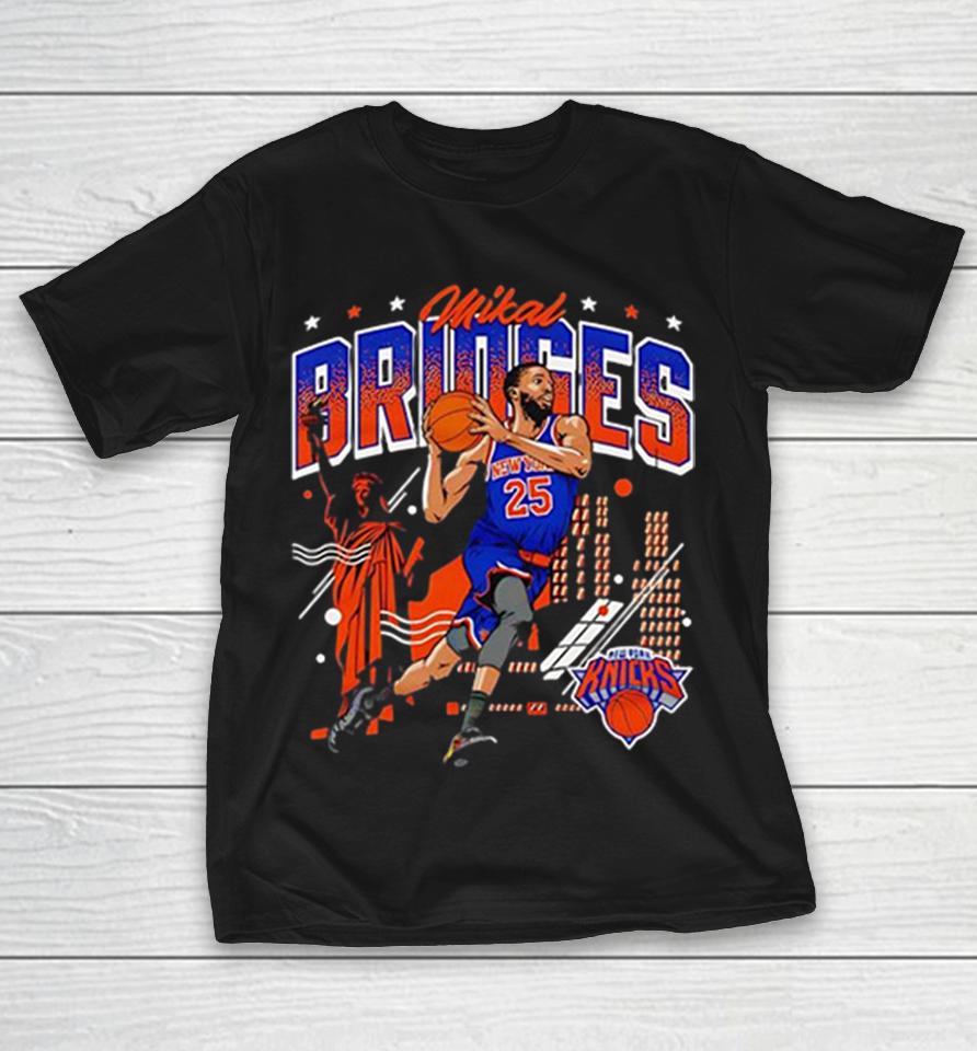 Mikal Bridges New York Knicks Nba 2026 City Skyline Shirts 1 Mikal Bridges New York Knicks Nba 2026 City Skyline Shirts