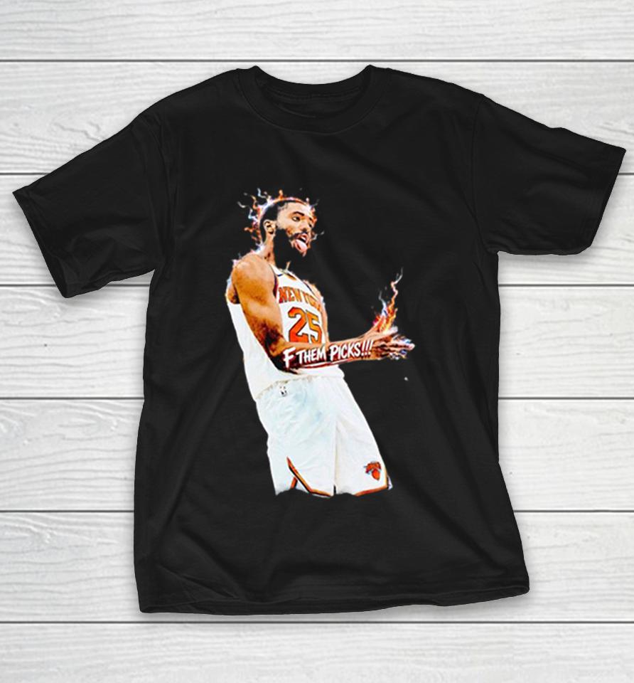 Mikal Bridges New York Knicks Nba F Them Picks Shirts 1 Mikal Bridges New York Knicks Nba F Them Picks Shirts