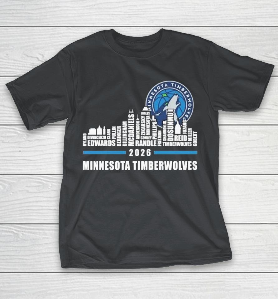 Minnesota Timberwolves Names Players 2026 City Shirts 1 Minnesota Timberwolves Names Players 2026 City Shirts