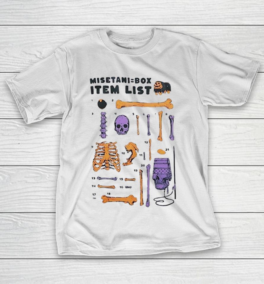 Misetani Box Item List Anatomical Skeleton Shirts 1 Misetani Box Item List Anatomical Skeleton Shirts