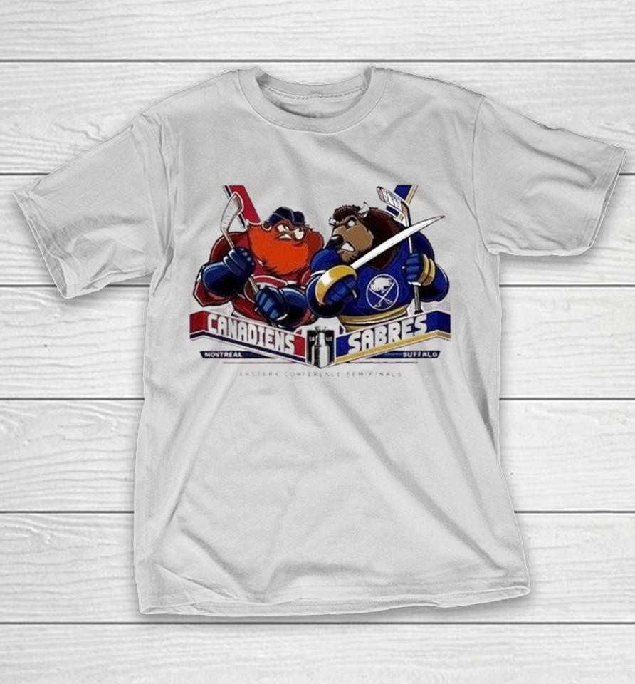 Montreal Canadiens Vs Buffalo Sabres Eastern Conference Semifinals 2026 Mascot Shirts 1 Montreal Canadiens Vs Buffalo Sabres Eastern Conference Semifinals 2026 Mascot Shirts