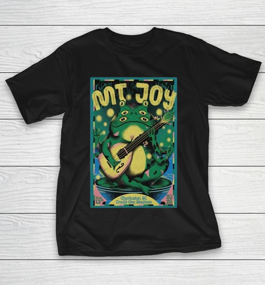 Mt. Joy June 13 2026 Charleston, Sc Credit One Stadium Frog Guitar Shirts 1 Mt. Joy June 13 2026 Charleston, Sc Credit One Stadium Frog Guitar Shirts