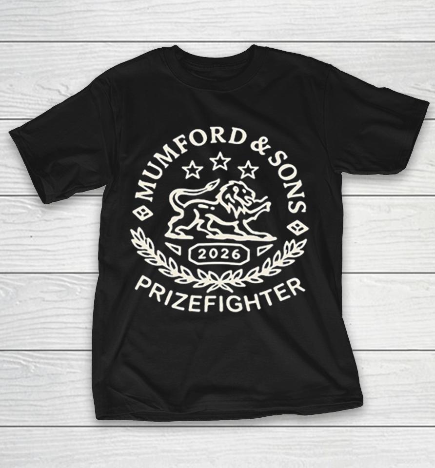 Mumford And Sons Prizefighter 2026 Lion Emblem Laurel Wreath Crest Logo Band Shirts 1 Mumford And Sons Prizefighter 2026 Lion Emblem Laurel Wreath Crest Logo Band Shirts