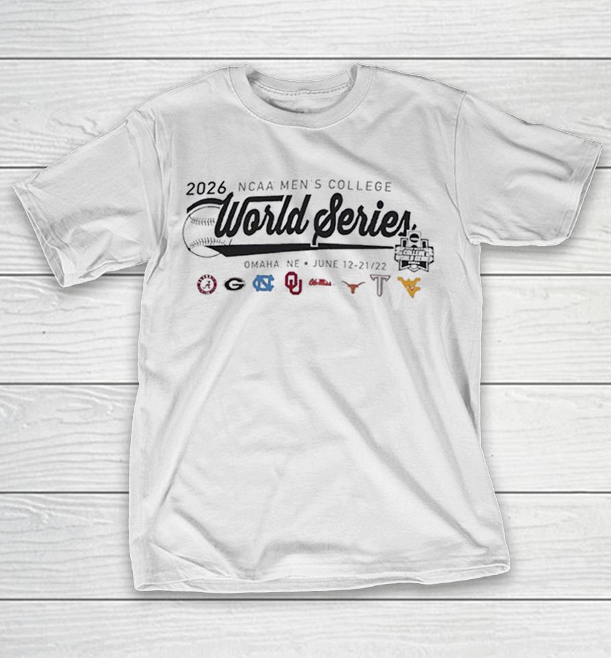 Ncaa Men’s College World Series 2026 Logos Shirts 1 Ncaa Men’s College World Series 2026 Logos Shirts