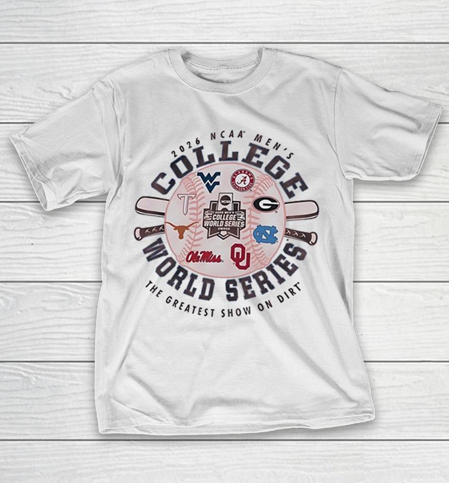 Ncaa Men’s College World Series 2026 The Greatest Show On Dirt Shirts 1 Ncaa Men’s College World Series 2026 The Greatest Show On Dirt Shirts
