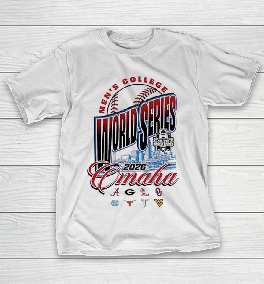 Ncaa Mens College World Series City Skyline 2026 Omaha Shirts 1 Ncaa Mens College World Series City Skyline 2026 Omaha Shirts
