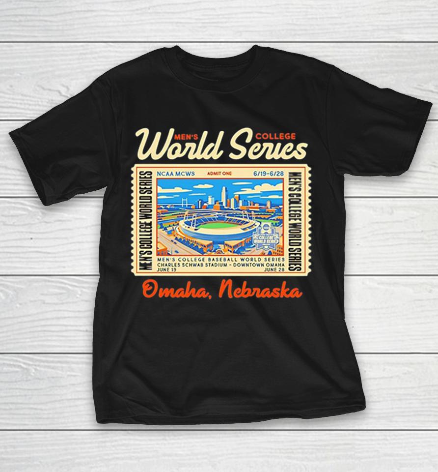Ncaa Men’s College World Series Omaha Nebraska Charles Schwab Stadium Baseball Shirts 1 Ncaa Men’s College World Series Omaha Nebraska Charles Schwab Stadium Baseball Shirts