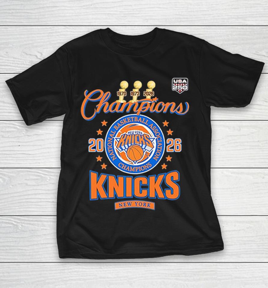 New York Knicks 2026 Champions National Basketball Association Shirts