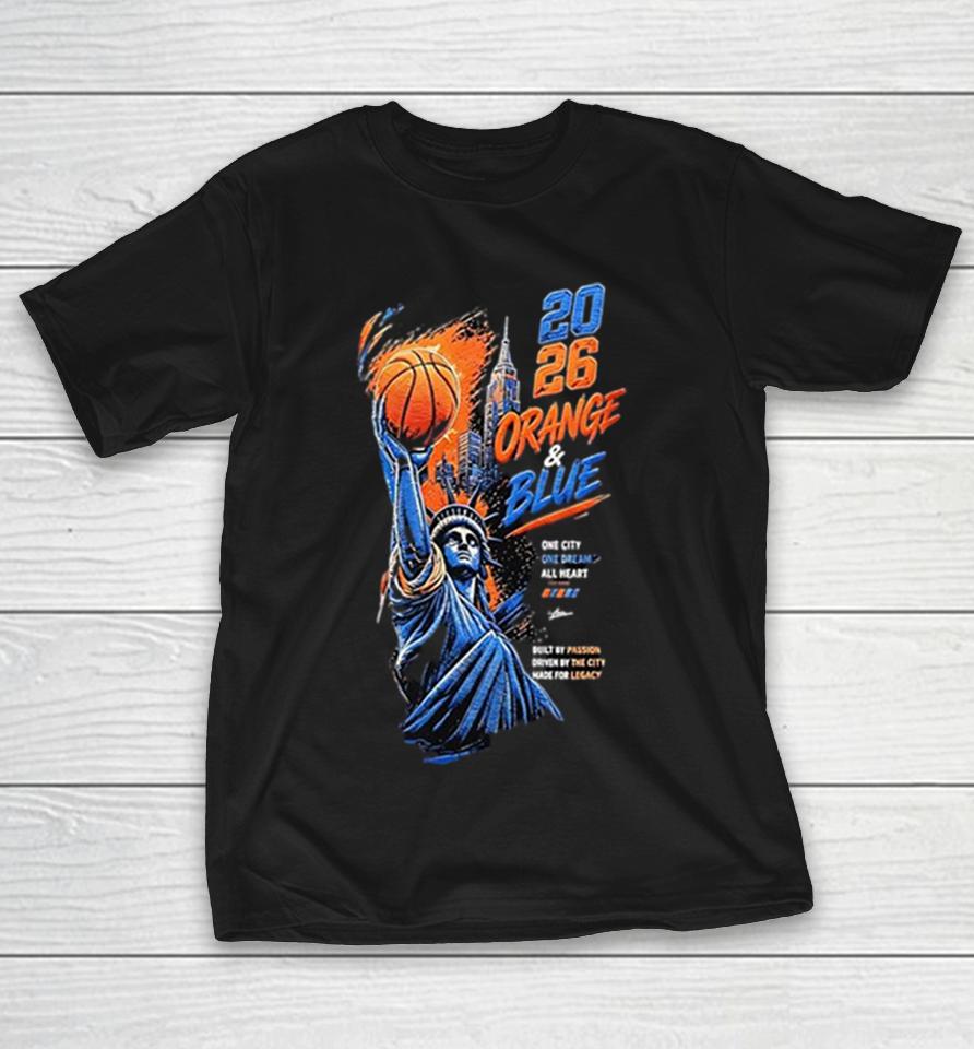 New York Knicks 2026 Orange And Blue One City One Dream All Heart Legacy Shirts 1 New York Knicks 2026 Orange And Blue One City One Dream All Heart Legacy Shirts