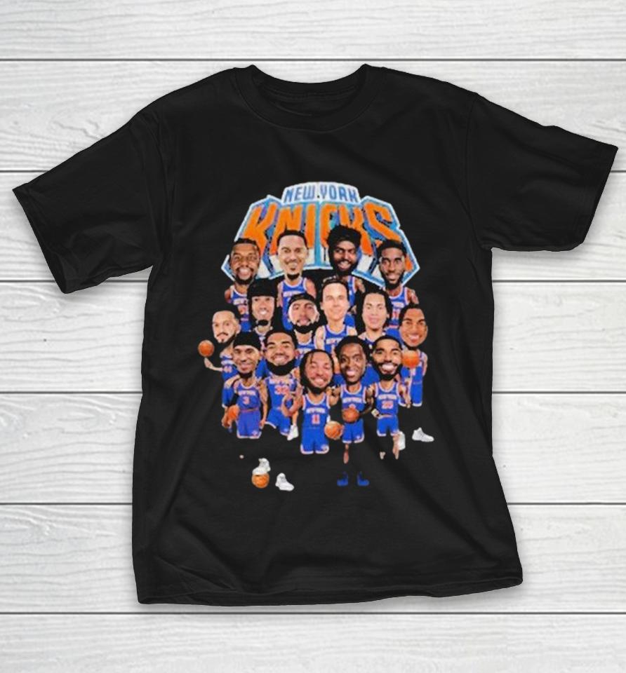 New York Knicks 2026 Playoffs Team Caricature Shirts 1 New York Knicks 2026 Playoffs Team Caricature Shirts