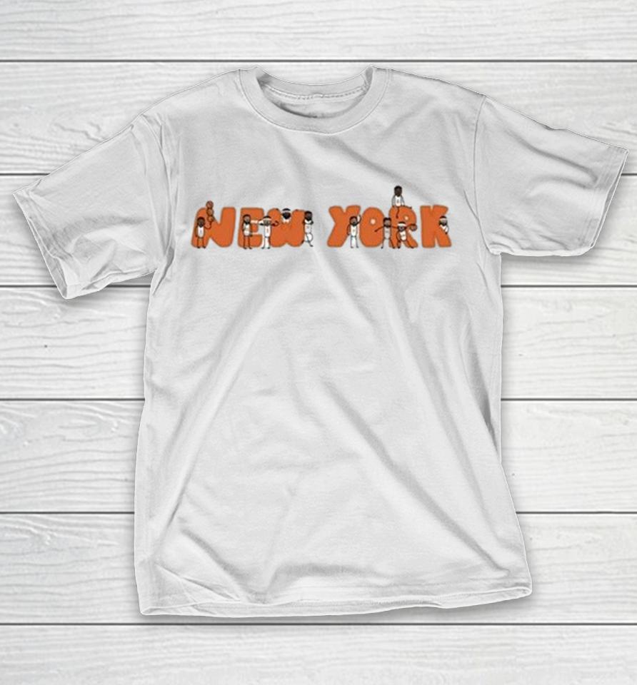 New York Knicks Cartoon Stickman Basketball Shirts 1 New York Knicks Cartoon Stickman Basketball Shirts