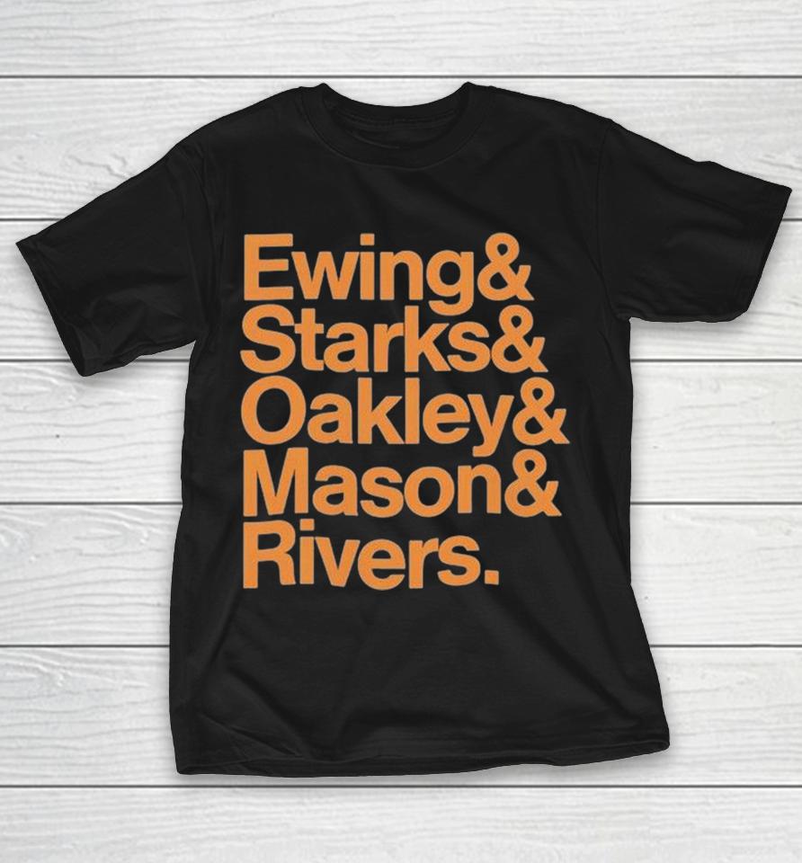 New York Knicks Ewing &Amp; Starks &Amp; Oakley &Amp; Mason And Rivers Shirts 1 New York Knicks Ewing &Amp; Starks &Amp; Oakley &Amp; Mason And Rivers Shirts