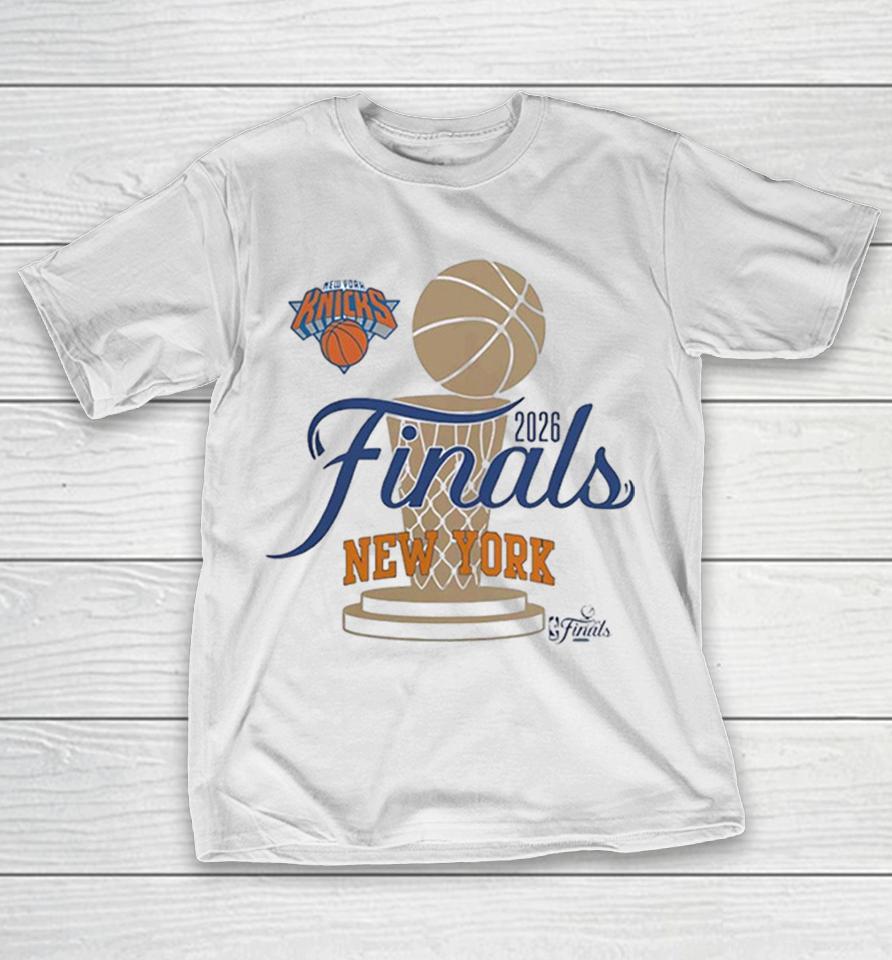 New York Knicks Finals Bound Trophy 2026 Shirts 1 New York Knicks Finals Bound Trophy 2026 Shirts