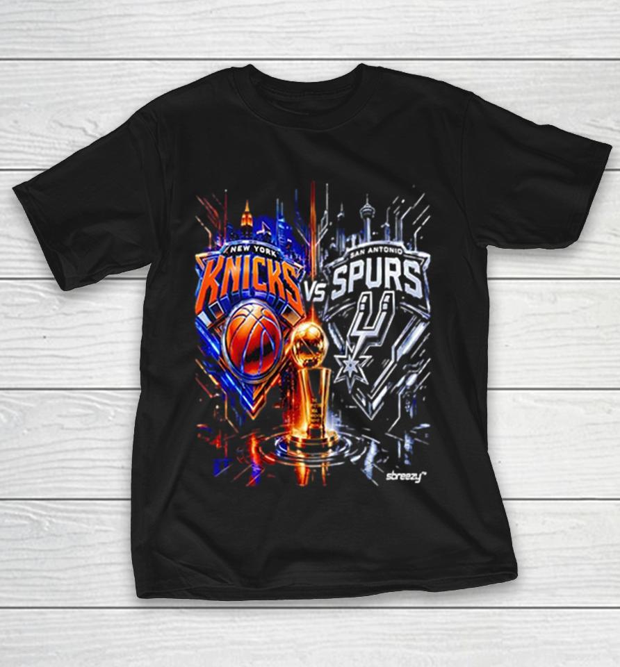 New York Knicks Vs San Antonio Spurs Trophy Shirts 1 New York Knicks Vs San Antonio Spurs Trophy Shirts