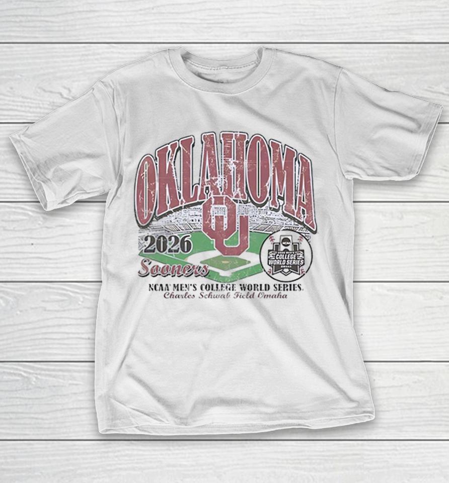 Oklahoma Sooners Stadium 2026 Ncaa Mens College World Series Charles Schwab Field Omaha Shirts 1 Oklahoma Sooners Stadium 2026 Ncaa Mens College World Series Charles Schwab Field Omaha Shirts
