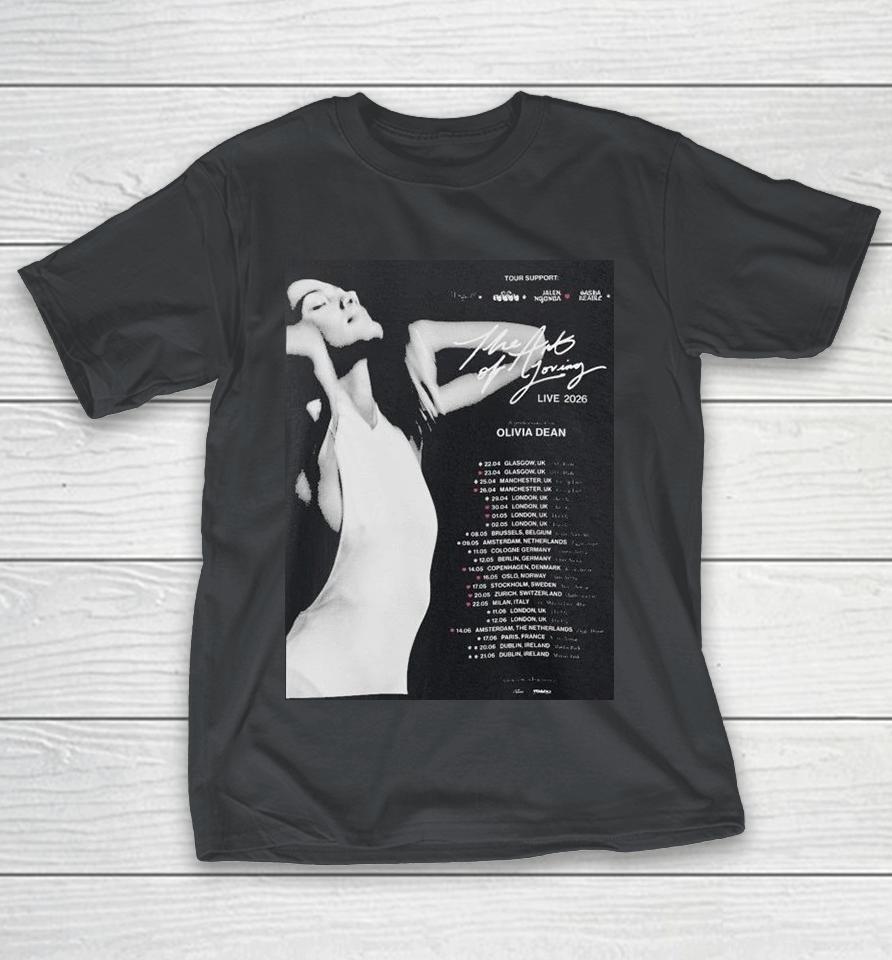 Olivia Dean The Art Of Loving Tour 2026 Shirts 1 Olivia Dean The Art Of Loving Tour 2026 Shirts