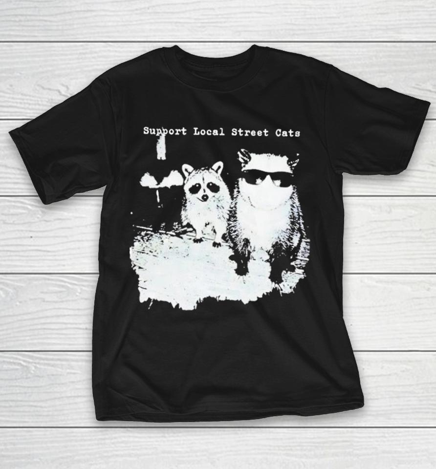 Opossum Wearing Sunglasses And Raccoon Support Local Street Cats Shirts 1 Opossum Wearing Sunglasses And Raccoon Support Local Street Cats Shirts