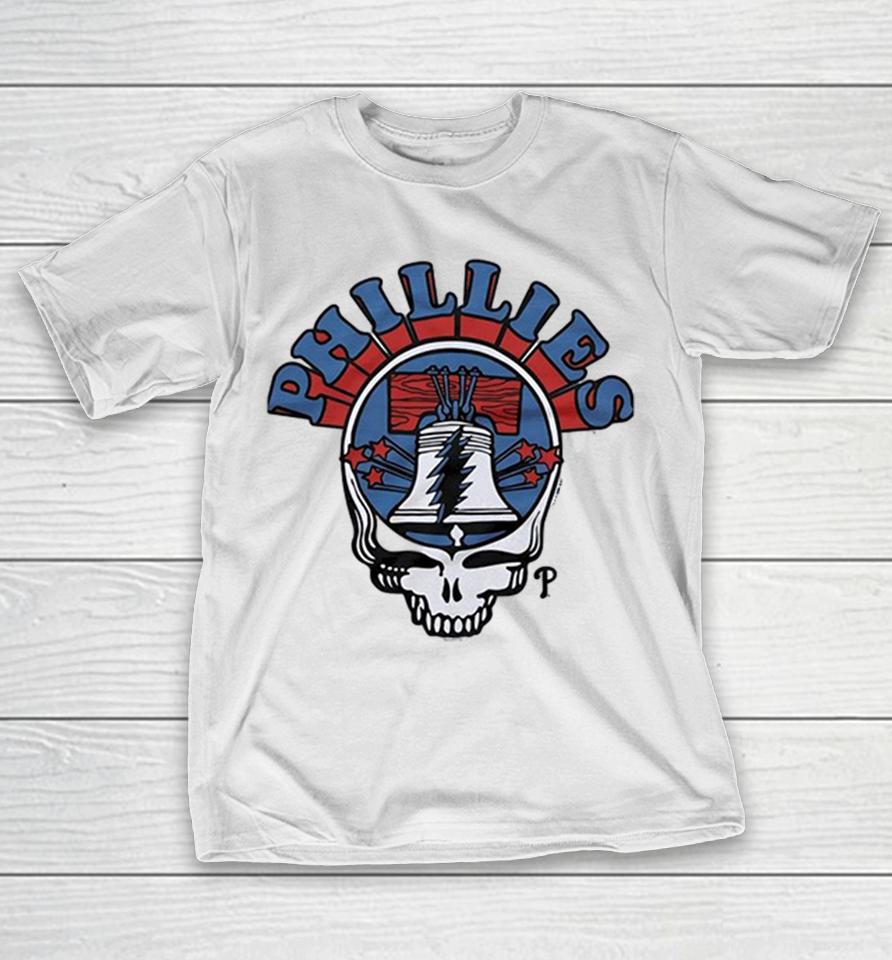 Philadelphia Phillies X Grateful Dead Skull Liberty Bell Mlb Graphic Shirts 1 Philadelphia Phillies X Grateful Dead Skull Liberty Bell Mlb Graphic Shirts