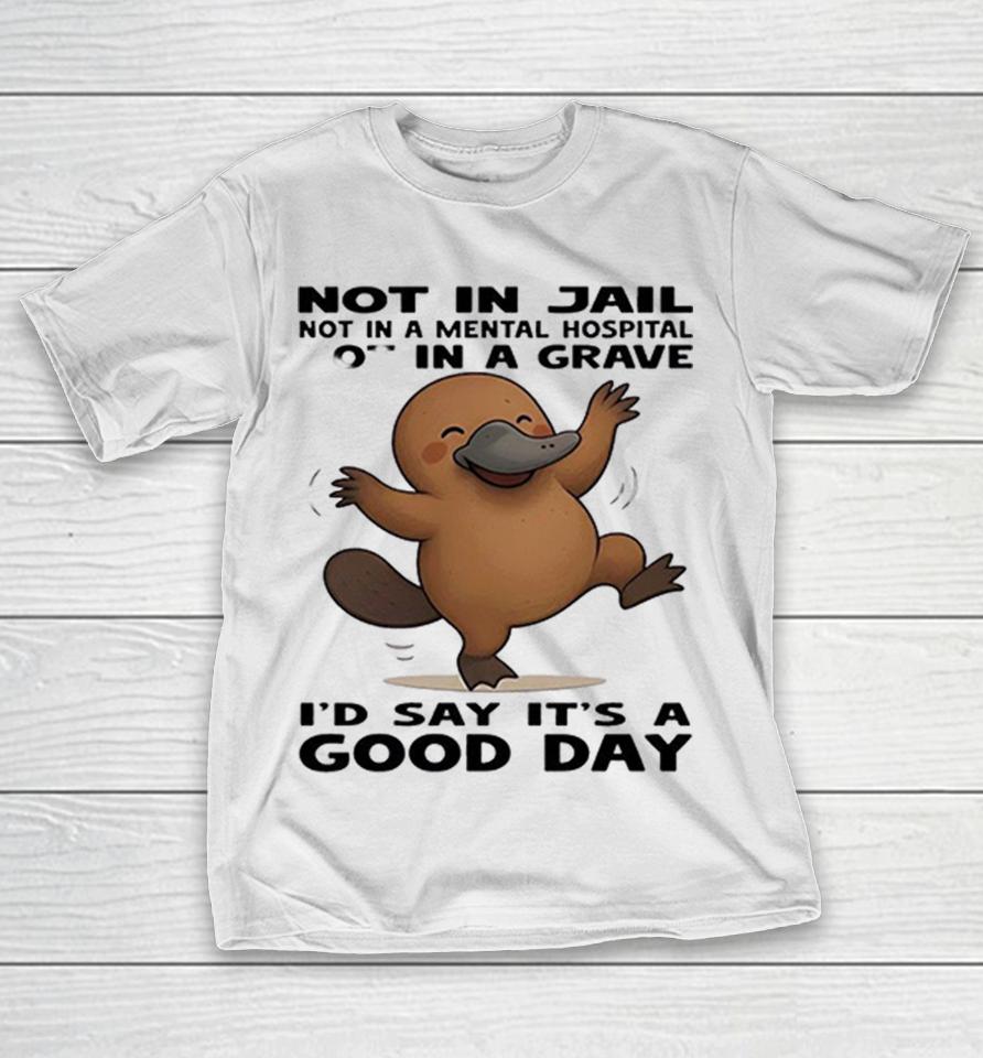 Platypus Not In Jail Not In A Mental Hospital Not In A Grave I’d Say It’s A Good Day Shirts 1 Platypus Not In Jail Not In A Mental Hospital Not In A Grave I’d Say It’s A Good Day Shirts