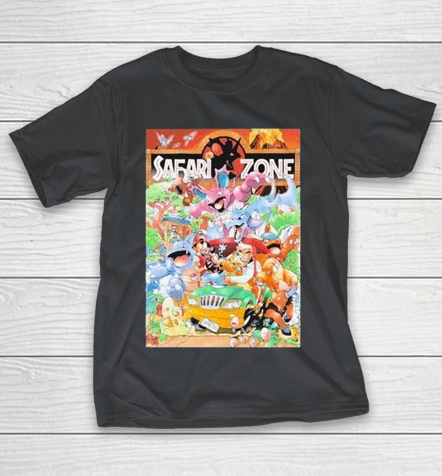 Pokémon Safari Zone Jurassic Park Shirts 1 Pokémon Safari Zone Jurassic Park Shirts