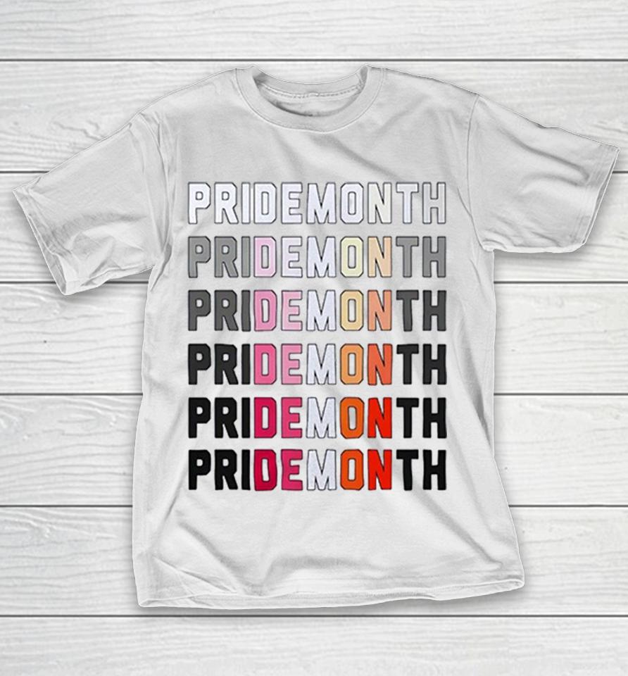 Pride Month Lesbian Flag Gradient Text Design Minimalist Rainbow Pride Month Shirts 1 Pride Month Lesbian Flag Gradient Text Design Minimalist Rainbow Pride Month Shirts
