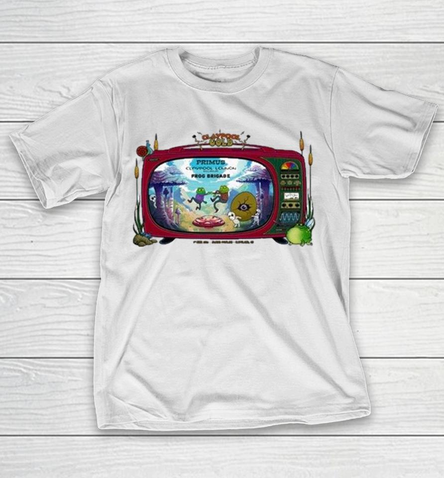 Primus The Claypool Gold Tour 2026 At Jacobs Pavilion In Cleveland Oh On June 2 Tv Frogs Shirts 1 Primus The Claypool Gold Tour 2026 At Jacobs Pavilion In Cleveland Oh On June 2 Tv Frogs Shirts
