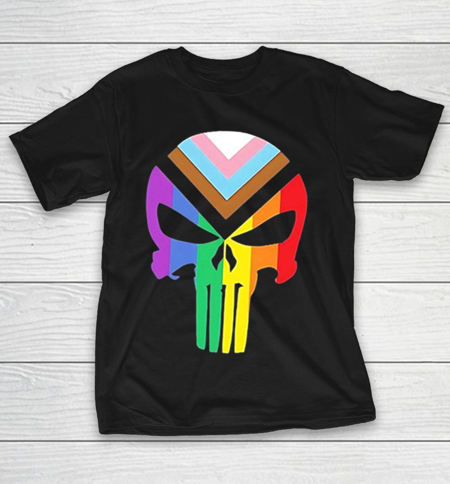 Punisher Skull Pride Flag Rainbow Shirts 1 Punisher Skull Pride Flag Rainbow Shirts