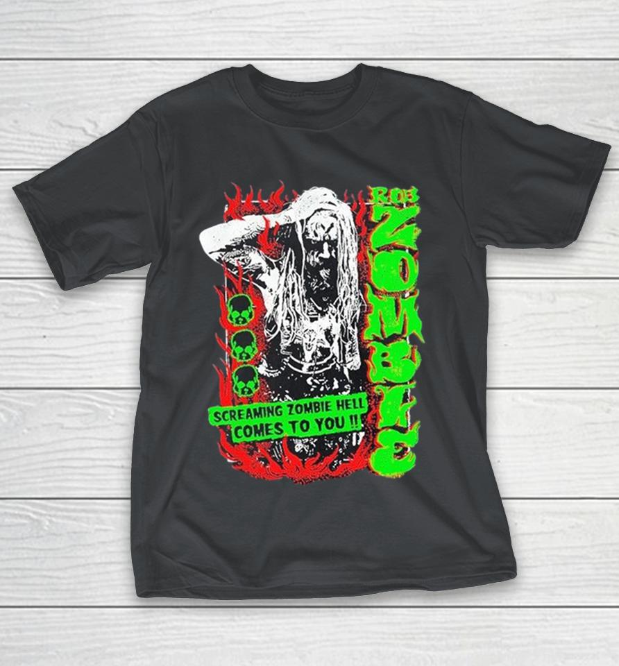 Rob Zombie Screaming Zombie Hell Comes To You Shirts 1 Rob Zombie Screaming Zombie Hell Comes To You Shirts