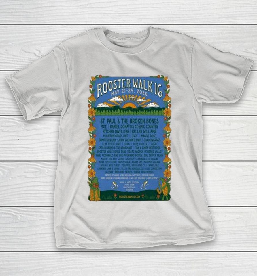 Rooster Walk 16 The Broken Bones May 21-24 2026 Shirts 1 Rooster Walk 16 The Broken Bones May 21-24 2026 Shirts