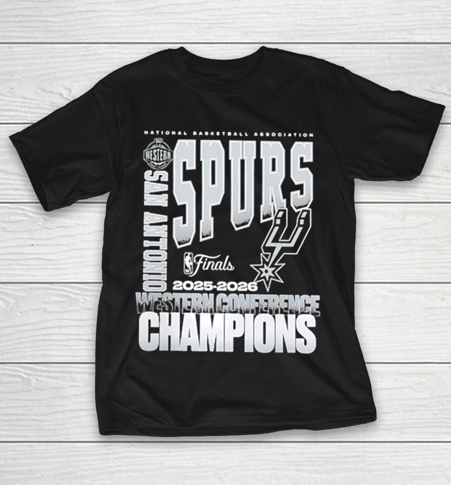 San Antonio Spurs 2025 2026 Western Conference Finals Champions Basketball Shirts 1 San Antonio Spurs 2025 2026 Western Conference Finals Champions Basketball Shirts