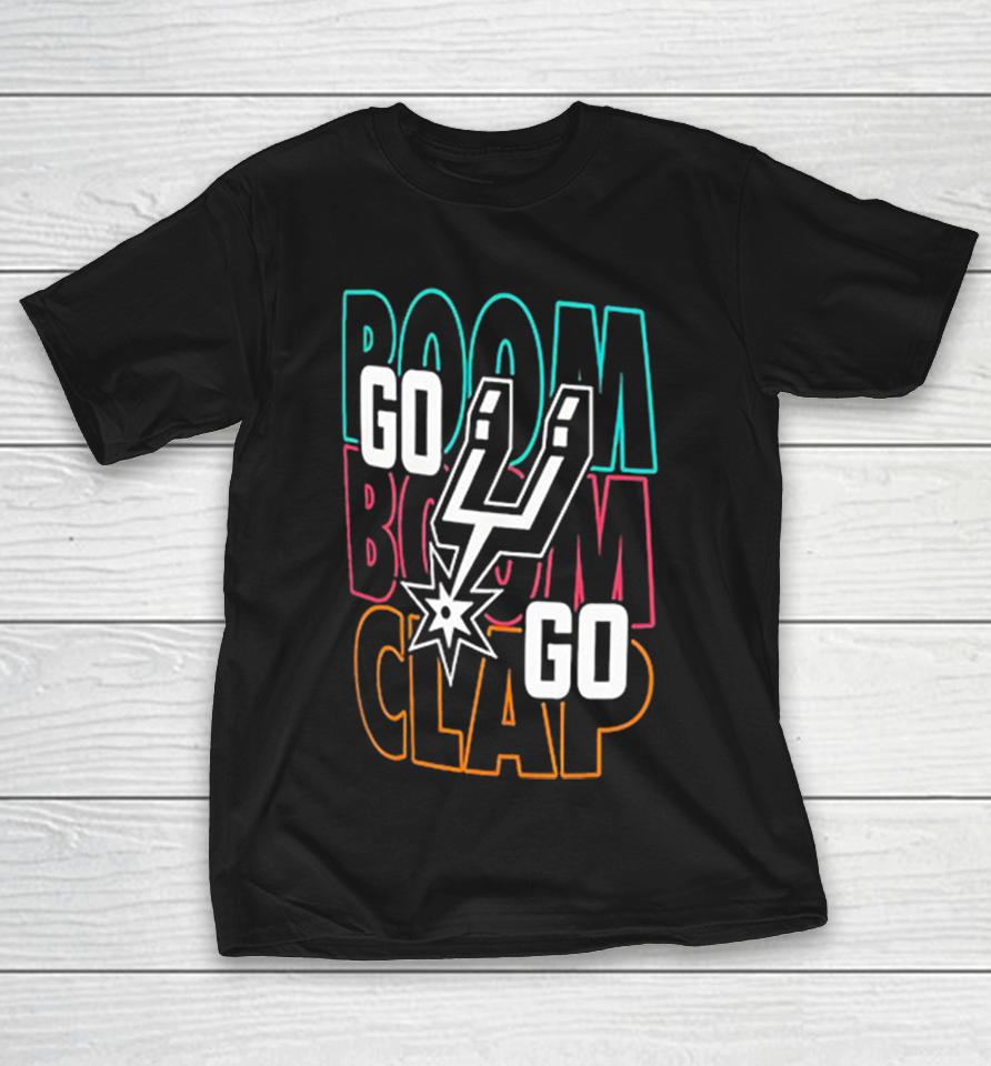 San Antonio Spurs Stadium Essentials 2026 Playoffs Boom Boom Clap Shirts 1 San Antonio Spurs Stadium Essentials 2026 Playoffs Boom Boom Clap Shirts
