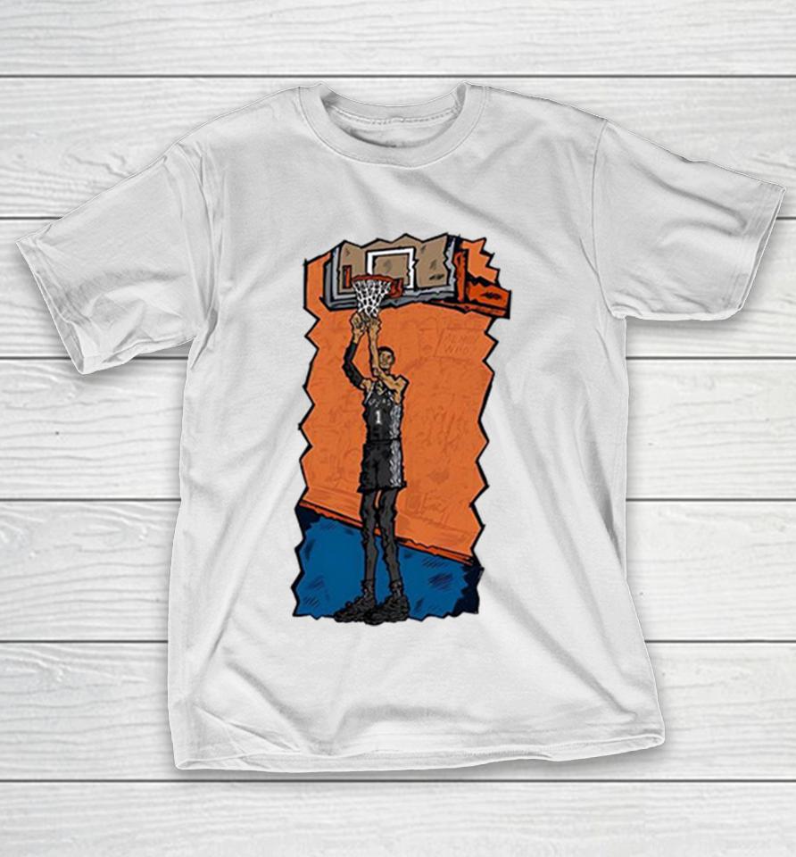 San Antonio Spurs Victor Wembanyama Game 03 Dunk Alien Who Shirts 1 San Antonio Spurs Victor Wembanyama Game 03 Dunk Alien Who Shirts