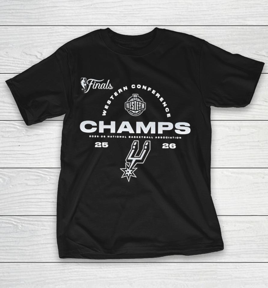 San Antonio Spurs Western Conference Champs 2025 26 National Basketball Shirts 1 San Antonio Spurs Western Conference Champs 2025 26 National Basketball Shirts
