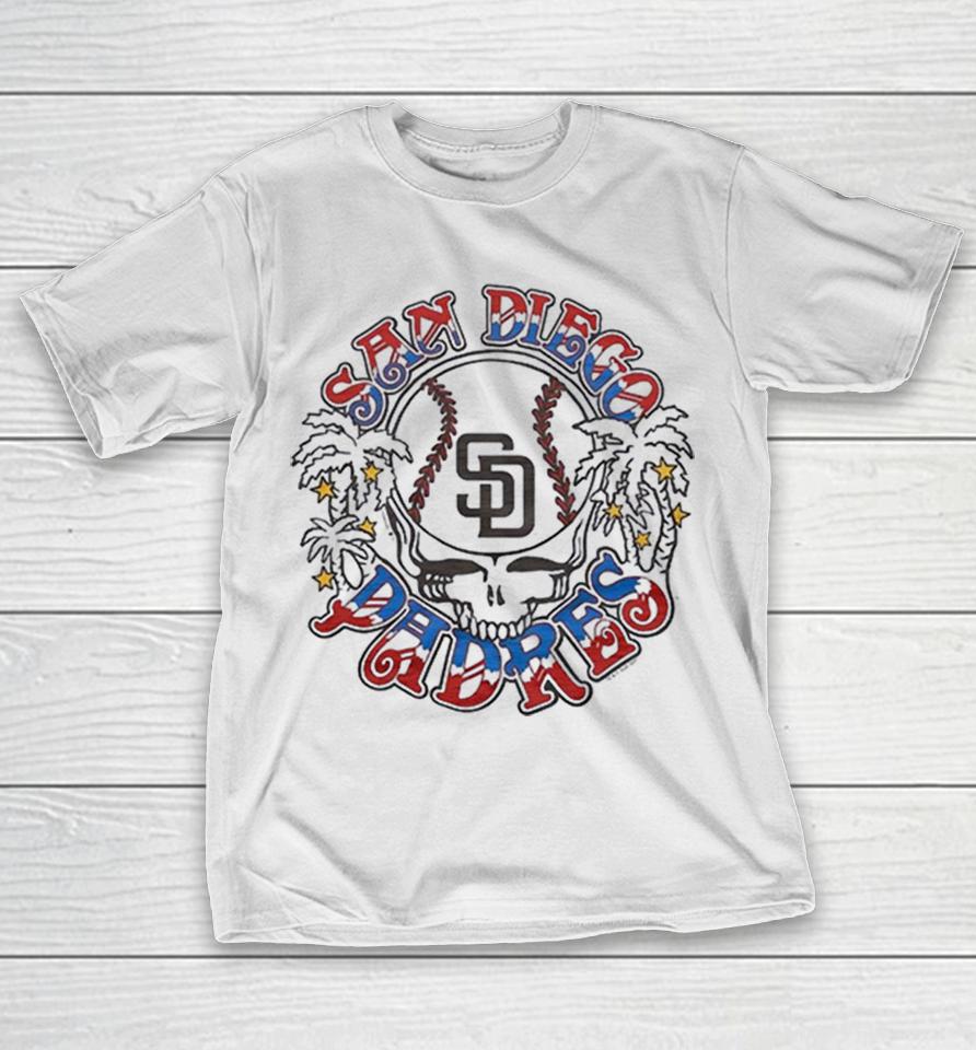 San Diego Padres X Grateful Dead Skull Palm Trees Mlb Graphic Shirts 1 San Diego Padres X Grateful Dead Skull Palm Trees Mlb Graphic Shirts