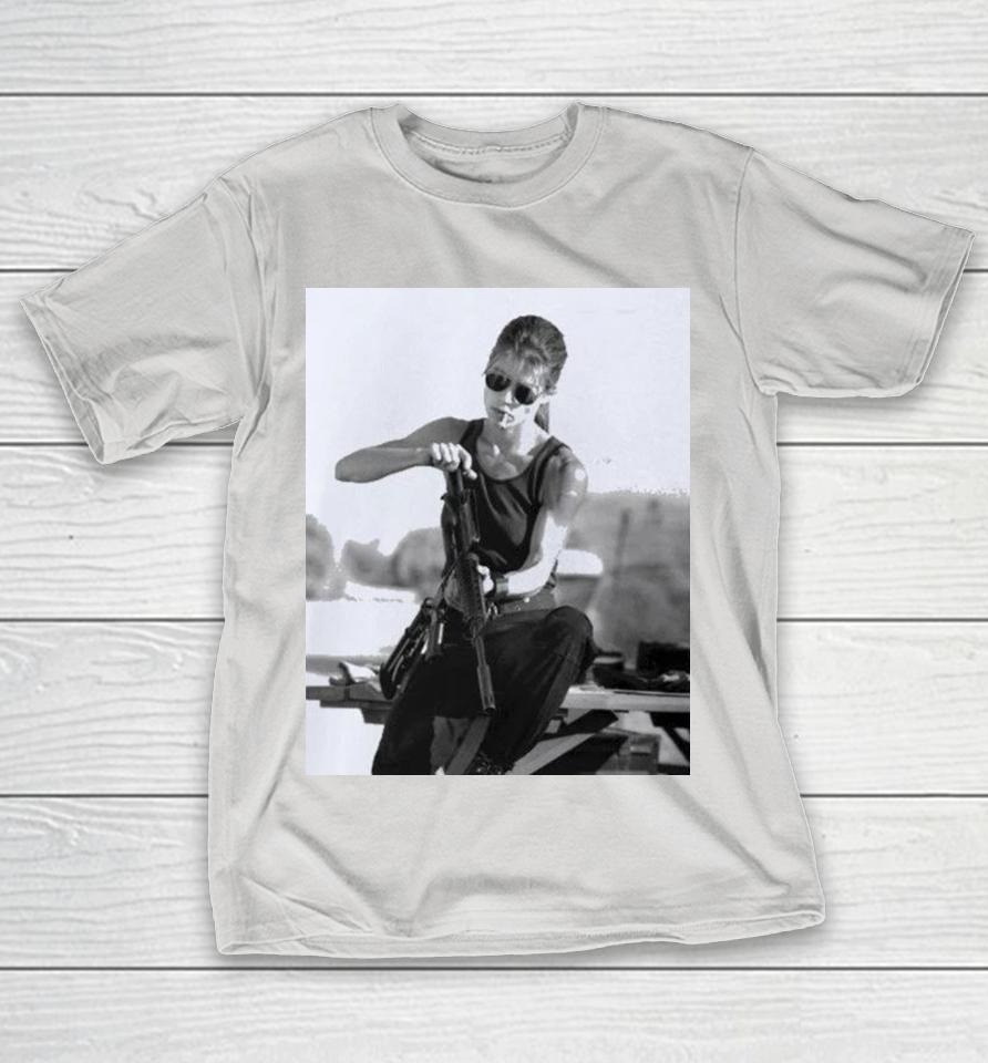 Sarah Connor Terminator 2 Judgment Day Cigarettes Shirts 1 Sarah Connor Terminator 2 Judgment Day Cigarettes Shirts